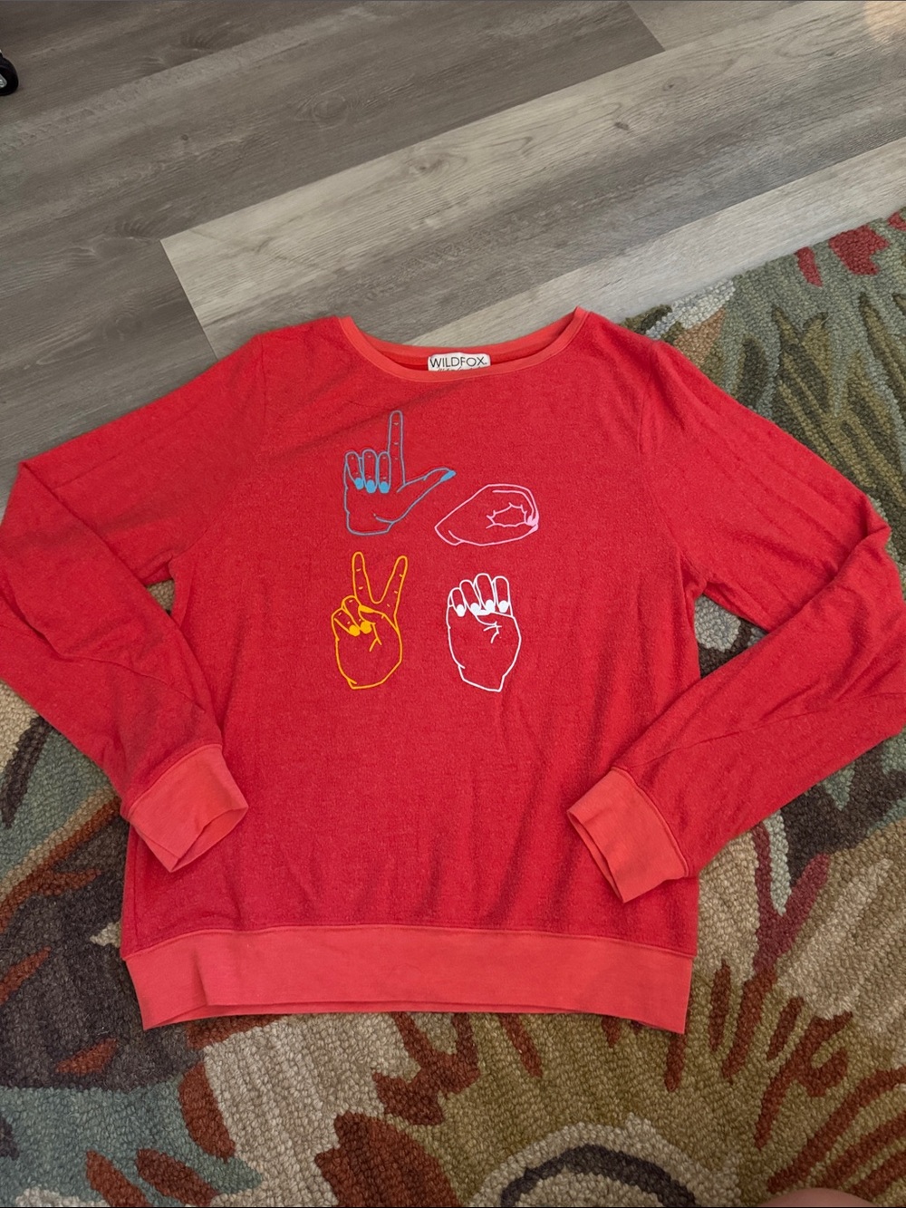 Wildfox Sign Language LOVE Sweatshirt